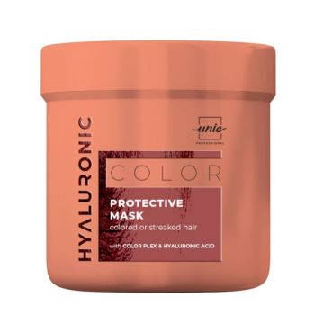 Masca protectia culorii pentru par vopsit si suvitat Color Hyaluronic Unic Professional, 500 ml