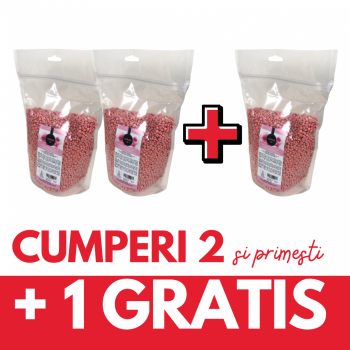 OFERTA 2+1 GRATIS - Ceara perle traditionala - ELASTICA CREMOASA , 1kg - EPIDELI - Emmeci Cosmetici - TRANDAFIR ROZ