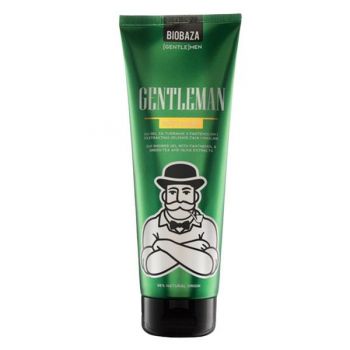 Sampon si Gel de Dus pentru Barbati cu Extract de Ceai Verde si Panthenol - Biobaza Gentlemen Body&Hair, 220 ml