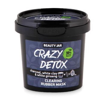 SHORT LIFE - Masca Faciala Alginata Detoxifianta cu Carbune si Argila Alba Crazy Detox Beauty Jar, 20 g