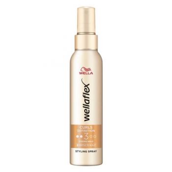 Spray Fixativ pentru Par Cret - Wella Wellaflex Curl Definition Styling Spray Strong Hold, 150 ml