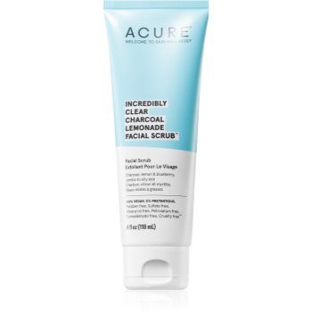 ACURE Incredibly Clear Charcoal Lemonade exfoliant facial