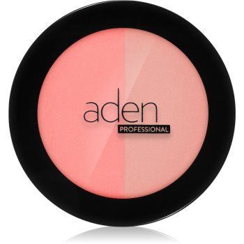 Aden Cosmetics Matt & Glow Blush Duo blush cu efect iluminator