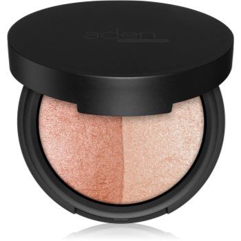 Aden Cosmetics Terracotta Baked Bronzer/Highlighter Duo autobronzant și iluminator