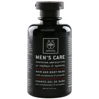 Apivita Men's Tonic Shampoo Cardamom & Propolis gel de dus si sampon 2in1