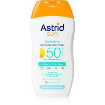 Astrid Sun Sensitive lotiune pentru bronzat SPF 50+