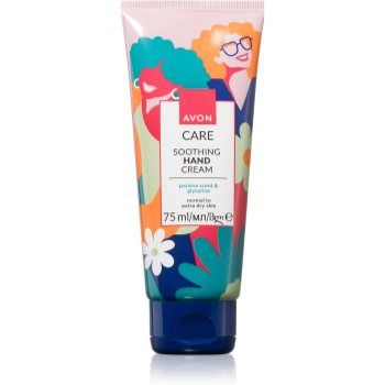 Avon Care Jasmine Scent & Glycerine crema de maini pentru piele foarte uscata