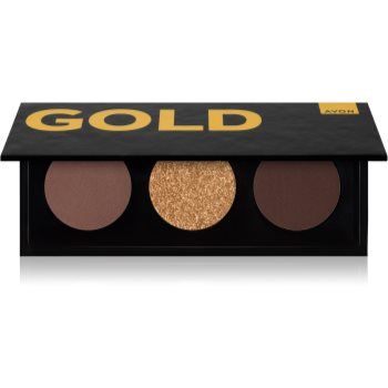 Avon Your Power Gold paletă cu farduri de ochi