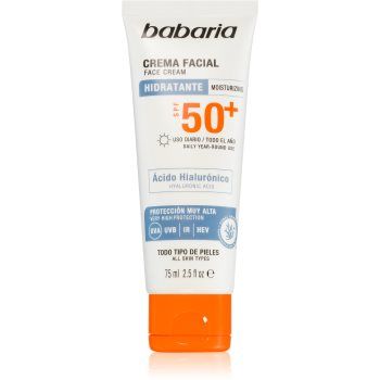Babaria Sun Face protectie solara rezistenta la apa pentru fata SPF 50+