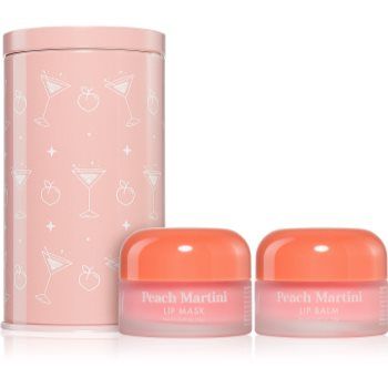 Barry M Lip Care Duo set cadou Peach Martini(de buze) cu parfum