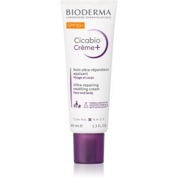 Bioderma Cicabio Créme+ SPF 50+ crema de fata SPF 50+