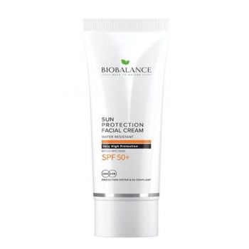 Crema Protectie Solara SPF 50+ pentru Fata, Protectie Foarte Inalta UVA & UVB - Bio Balance Sun Protection Facial Cream, 75 ml