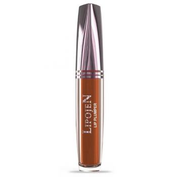 Ruj Lichid Volumizant Semi-Mat cu Colagen - Lipojen Lip Plumper, nuanta Nr.2 Nude Peach, 5 ml