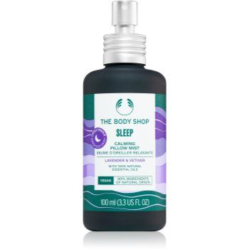 The Body Shop Sleep Calming Pillow Mist Lavender & Vetiver spray pentru perne cu esente de lavanda