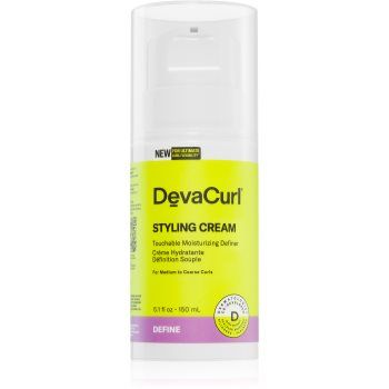 DevaCurl Styling Cream cremă hidratantă de coafat pentru par ondulat si cret