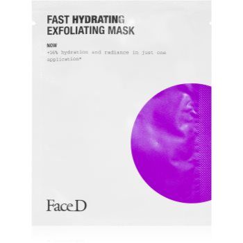 Face D Fast Hydrating mască textilă exfoliantă