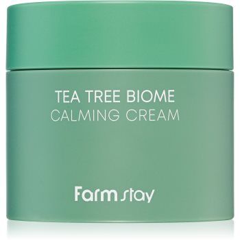 Farmstay Tea Tree Biome crema calmanta cu extract din arbore de ceai