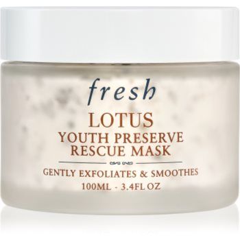 fresh Lotus Youth Preserve Rescue Mask masca pentru exfoliere anti-îmbătrânire