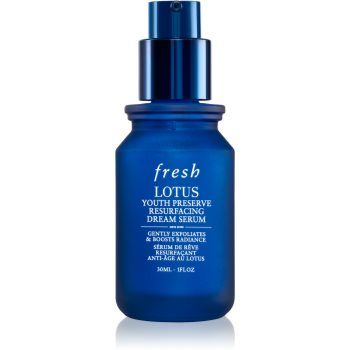 fresh Lotus Youth Preserve Resurfacing Dream Serum ser de noapte Cu AHA Acizi