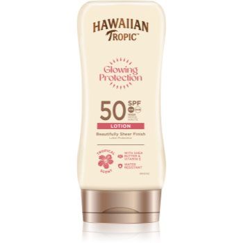 Hawaiian Tropic Glowing Protection Lotion loțiune pentru plaja SPF 50+