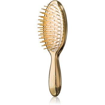 Janeke Gold Line Air-Cushioned Brush with Gold Pins perie de tip paletă