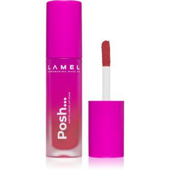 LAMEL Posh Matte Liquid Lip Stain ruj de buze lichid, mat și de lungă durată