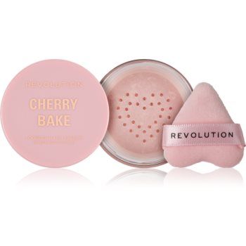 Makeup Revolution Y2k Cherry Bake pudra pulbere matifianta