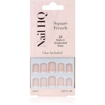 Nail HQ Square French unghii artificiale