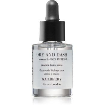 NAILBERRY Dry and Dash Lacquer Drying Drops picaturi pentru accelerarea uscarii vopselei