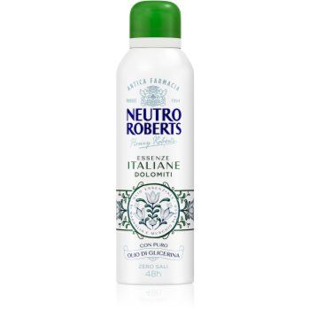 Neutro Roberts Italiane Dolomiti deodorant spray cu o eficienta de 48 h