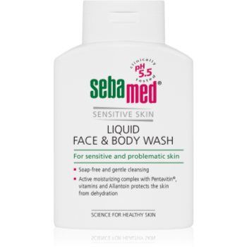 Sebamed Face & Body Wash Sensitive Skin lotiune delicata pentru spalarea fetei si a corpului pentru piele sensibila