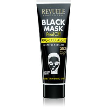 Revuele Black Mask Peel Off Pro-Colagen mască exfoliantă pentru fermitatea pielii