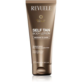 Revuele Paradise Bronze Self Tan Body Lotion lotiune autobronzanta pentru bronzare graduala