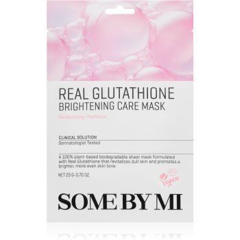 Some By Mi Clinical Solution Glutathione Brightening Care Mask mască textilă iluminatoare pentru uniformizarea nuantei tenului