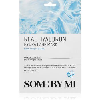 Some By Mi Clinical Solution Hyaluron Hydra Care Mask mască textilă hidratantă cu efect calmant