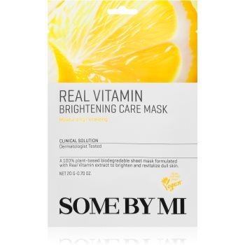 Some By Mi Clinical Solution Vitamin Brightening Care Mask mască textilă iluminatoare cu efect antioxidant