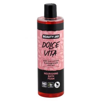 Spuma de Baie Nutritiva cu Trandafir Salbatic Dolce Vita Beauty Jar, 400 ml