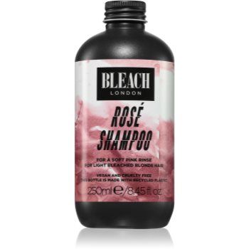 Bleach London Rosé Road Rosé șampon nuanțator pentru par blond