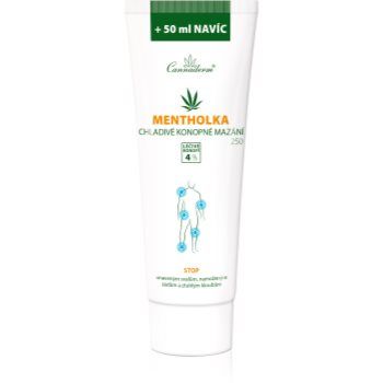 Cannaderm Mentholka hemp lubrication crema pentru masaj cu efect racoritor