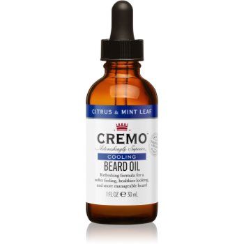 Cremo Cooling Beard Oil Citrus & Mint Leaf ulei pentru barba