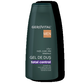 Gel De Duș Total Control 3 n 1 Gerovital Men