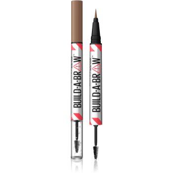 MAYBELLINE NEW YORK Build-A-Brow creion dermatograf cu două capete pentru sprâncene pentru fixare și formă