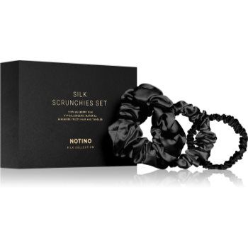Notino Silk Collection Scrunchie Set set de elastice pentru păr din mătase culoare