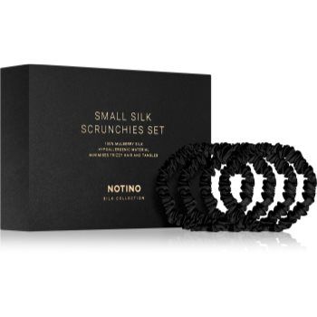 Notino Silk Collection Small Scrunchie Set set de elastice pentru păr din mătase culoare