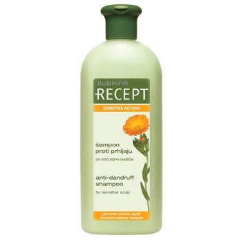 Sampon Antimatreata pentru Scalp Sensibil - Subrina Recept Sensitive Action Anti-Dandruff Shampoo, 400 ml