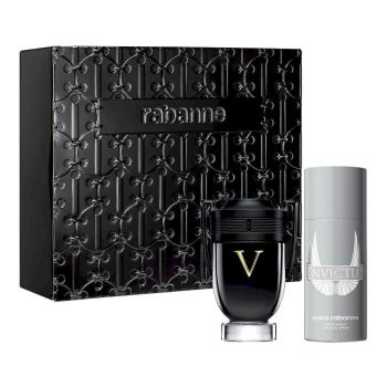 Set cadou Paco Rabanne Invictus Victory, Barbati, Apa de Parfum, 100 ml + Deodorant Spray, 150 ml