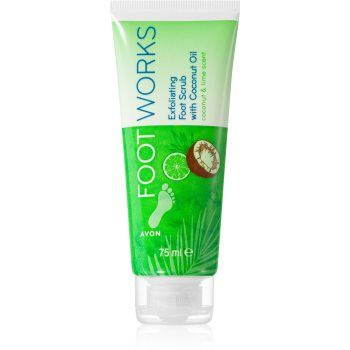 Avon Foot Works Coconut Oil peeling pentru picioare