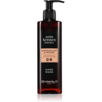 Avon Senses Essence Geranium Leaf & Orange sapun lichid revigorant cu efect de hidratare