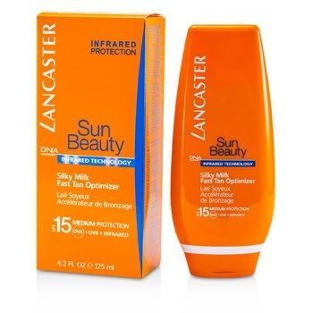 Crema pentru bronzare accelerata Lancaster Sun Beauty Silky Milk Fast Tan Optimizer SPF 15 (Gramaj: 125 ml)