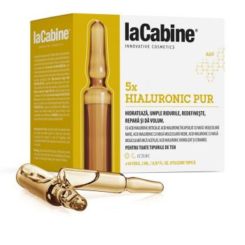 Fiole 5XPure Hyaluronic La Cabine, 10 fiole x 2 ml